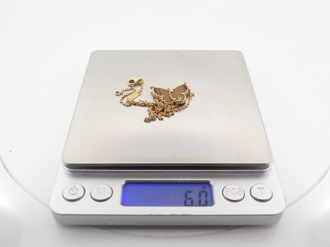 Collier collier van cleef &  arpels lucky alhambra or jaune oeil de tigre 58 Facettes 251004