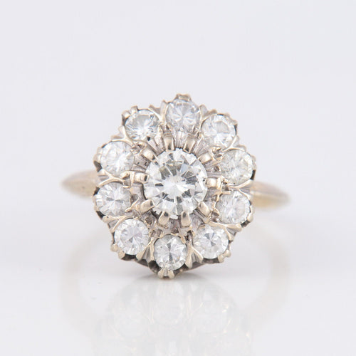Bague 53 Bague Marguerite Diamants 58 Facettes