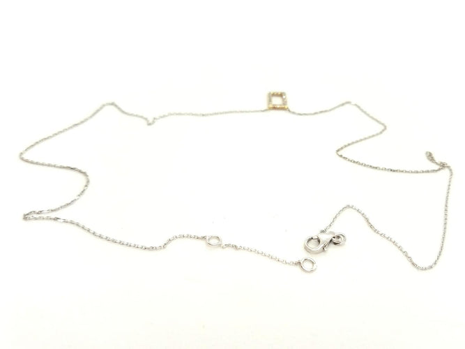 Collier Collier Graphique Or blanc Diamant 58 Facettes 579199RV