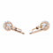 Boucles d'oreilles Boucles d'oreilles Dormeuses Or rose Diamant 58 Facettes 2090636CN