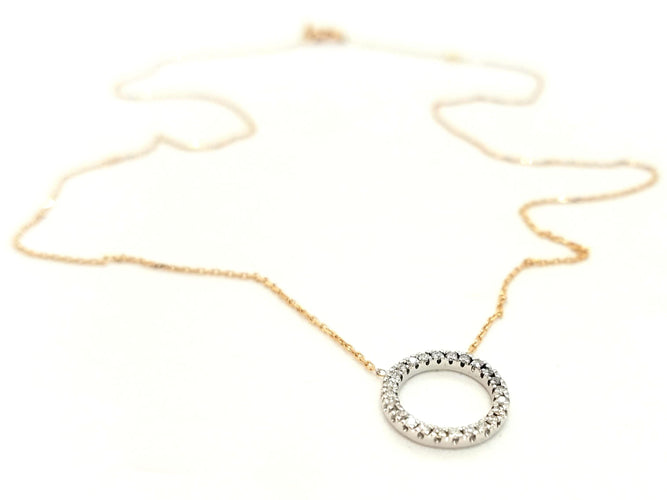 Collier Collier Graphique Or blanc Diamant 58 Facettes 579188RV