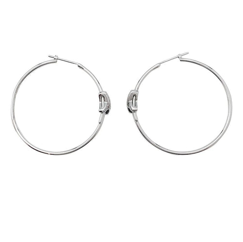 Boucles d'oreilles Boucles d'oreilles Chaumet "Jeux de Liens" en or blanc et diamants. 58 Facettes 31058