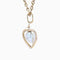 Pendentif Pendentif or jaune coeur et perle baroque 58 Facettes CVP55