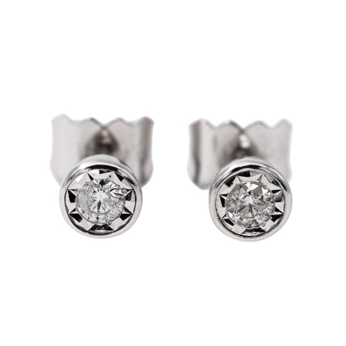 Boucles d'oreilles Boucles d'oreilles Puces Or blanc Diamant 58 Facettes 2506322CN