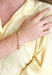 Bracelet Bracelet gourmette or jaune et émeraudes 58 Facettes