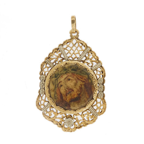 Pendentif Pendentif visage du Christ 58 Facettes 32888