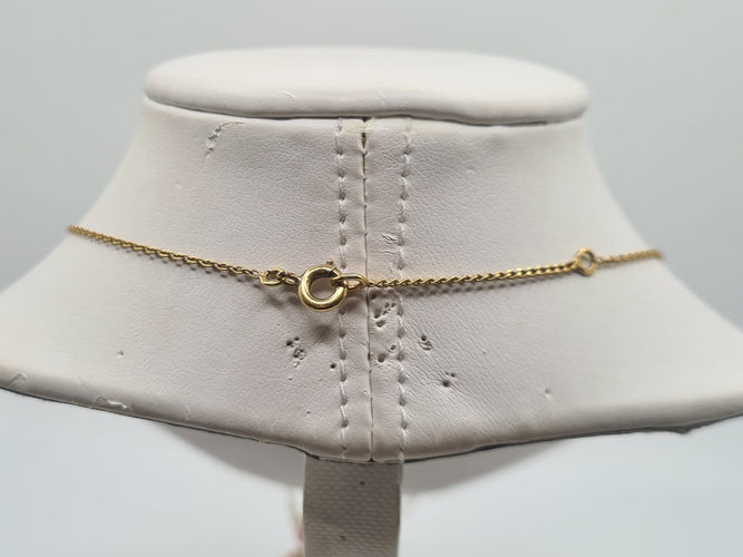 Collier Collier or jaune diamants rubis 58 Facettes