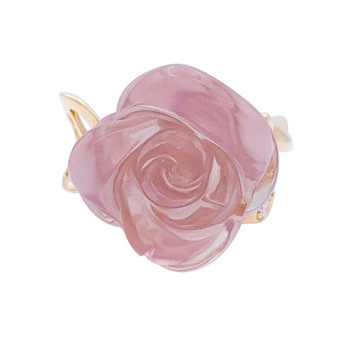 Bague 51 Bague Dior, "Pré Catelan", or rose, quartz rose, diamant. 58 Facettes 33132