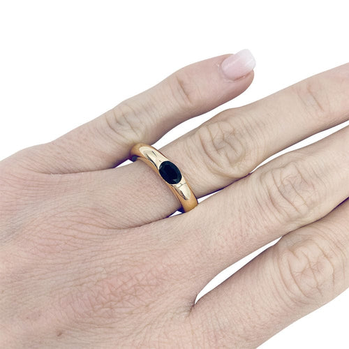 Bague 50 Bague Cartier, "Ellipse", or jaune, saphir. 58 Facettes 32225