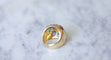 Bague Bague boule or citrine topaze bleue améthyste 58 Facettes