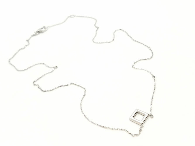 Collier Collier Or blanc Diamant 58 Facettes 579209RV