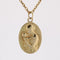 Pendentif Médaille or jaune Vierge à l'enfant signée Dropsy 58 Facettes CVP102