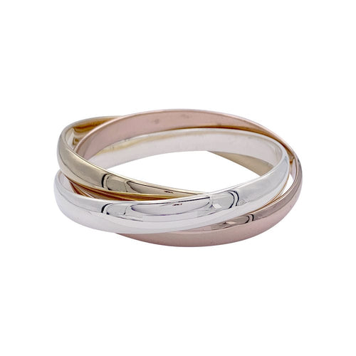 Bracelet Bracelet Cartier, "Trinity", 3 tons d'or. 58 Facettes 32580