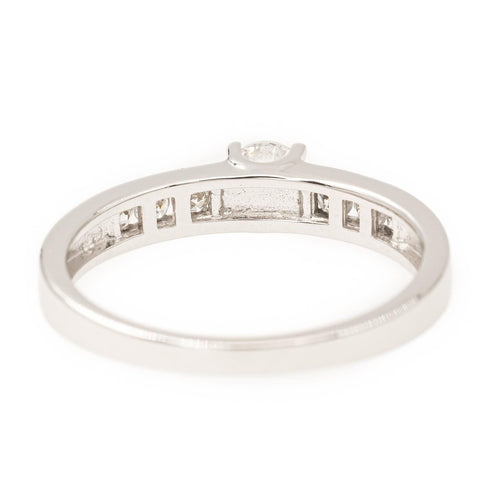 Bague 54 Bague Solitaire Or blanc Diamant 58 Facettes 2172933CN