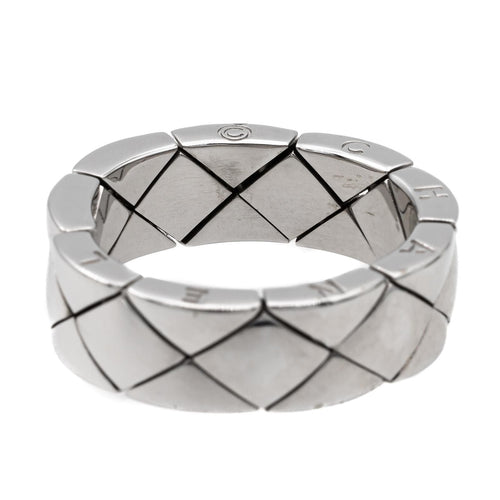 Bague 57 Chanel Bague Coco Crush Or blanc 58 Facettes 2743048CN