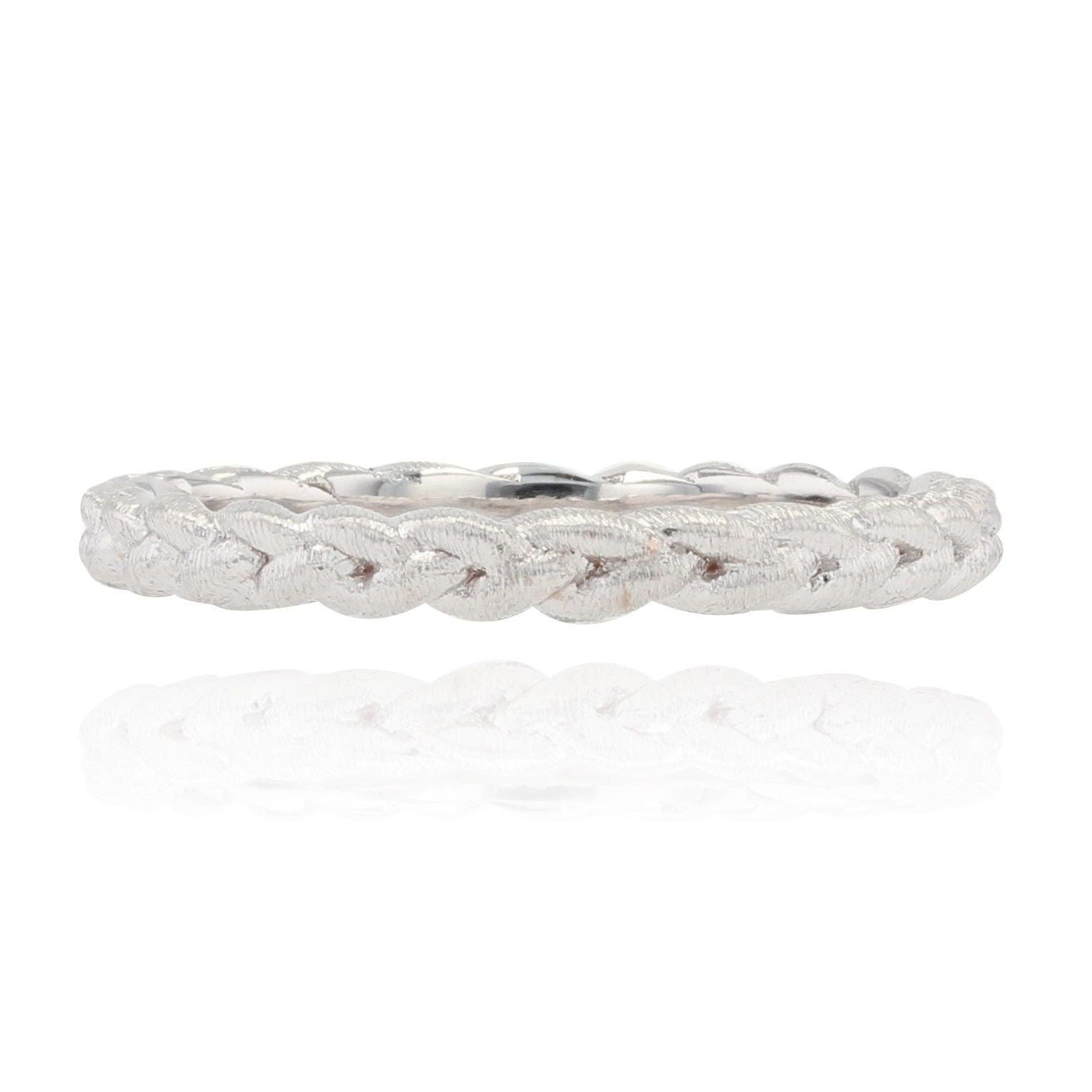 Silverly Fede Nuziale Russa In Argento Sterling Con Motivi Floreali Incisi | Anello A Cinque Fasce In Argento 925 | Anelli Ad Incastro Con Motivo Tribale | Gioielli Boho Per Le Donne - Foto 4