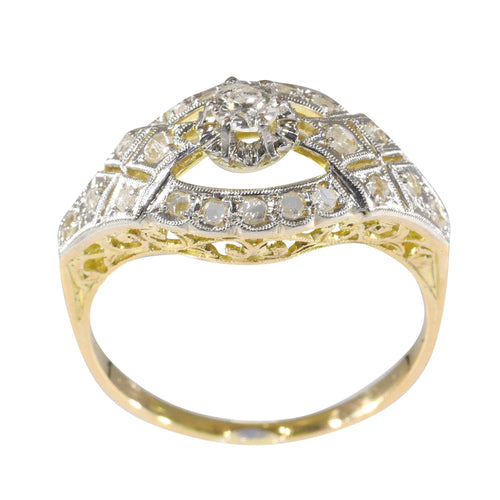Bague 57 Bague de fiançailles en diamant 58 Facettes 22321-0022