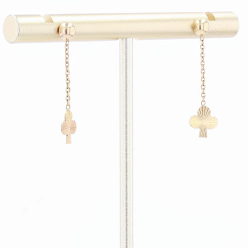 Boucles d'oreilles Boucles d'oreilles or trèfles 58 Facettes CVBO5