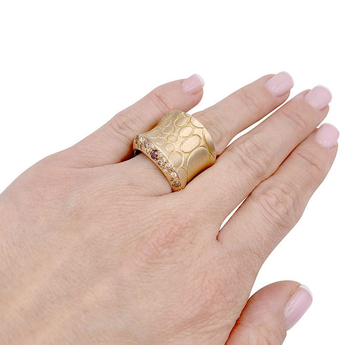 Bague 53 Bague Pomellato, "Cocco", or rose, diamant bruns. 58 Facettes 33189
