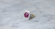 Bague 52 Bague Octogonale Rubis et Diamants 58 Facettes