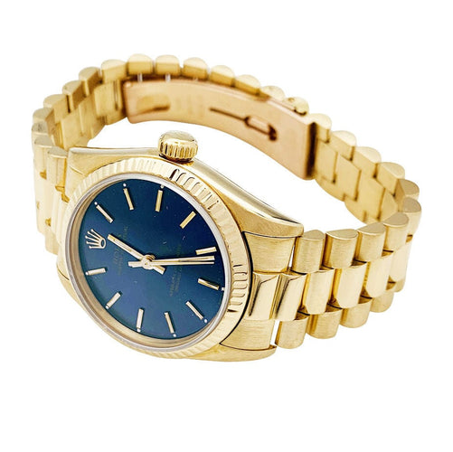 Montre Montre Rolex, "Oyster Perpetual" or jaune. 58 Facettes 30929