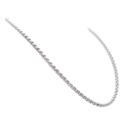 Collier Chaine Chopard en or blanc. 58 Facettes 32887