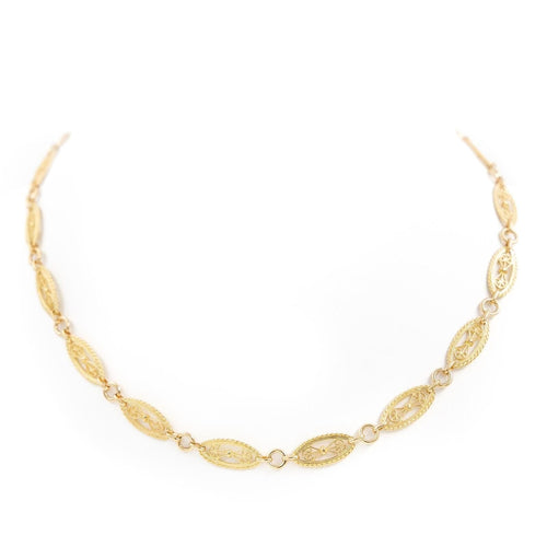 Collier Collier Maille filigrane Or jaune 58 Facettes 1907918CN