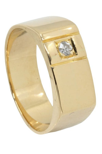 Bague CHEVALIÈRE MODERNE DIAMANT 58 Facettes 046321