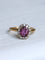 Bague marguerite saphir rose et diamants 58 Facettes