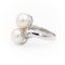 Bague 57 Bague Toi & Moi Or blanc Perle 58 Facettes 1931142CN