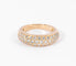 Bague Bague Cartier jonc or jaune pavage diamants 58 Facettes