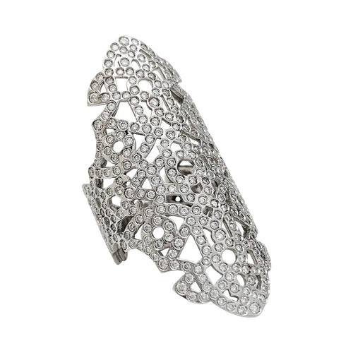 Bague 54 Bague Repossi "Maure" en or blanc et diamants. 58 Facettes 30813