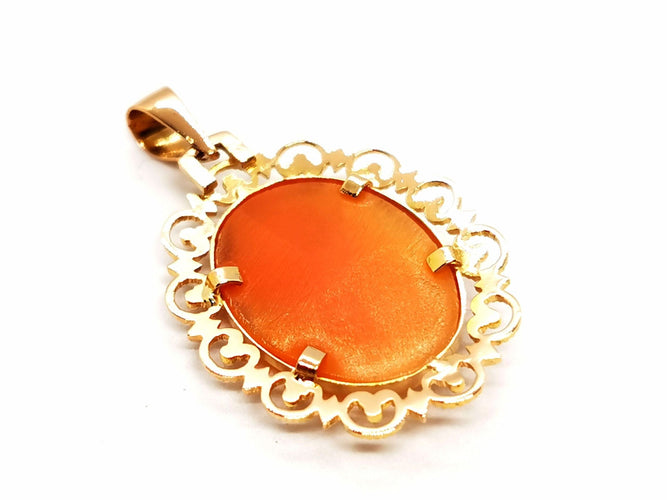 Pendentif Pendentif Camée Or jaune Agate 58 Facettes 1670503CN