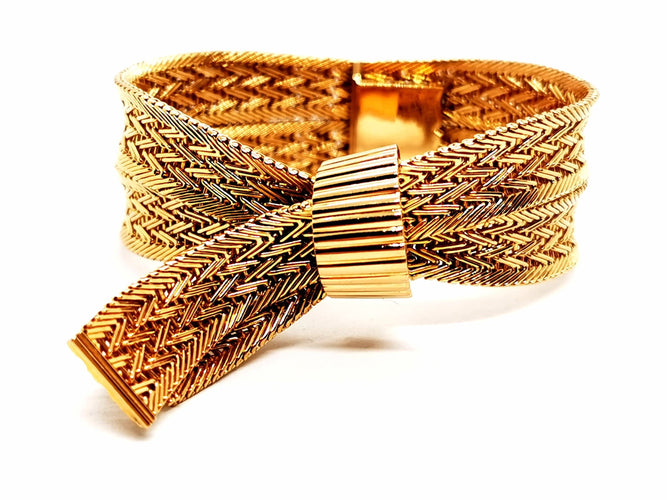 Bracelet Bracelet Manchette Or jaune 58 Facettes 1452666CN