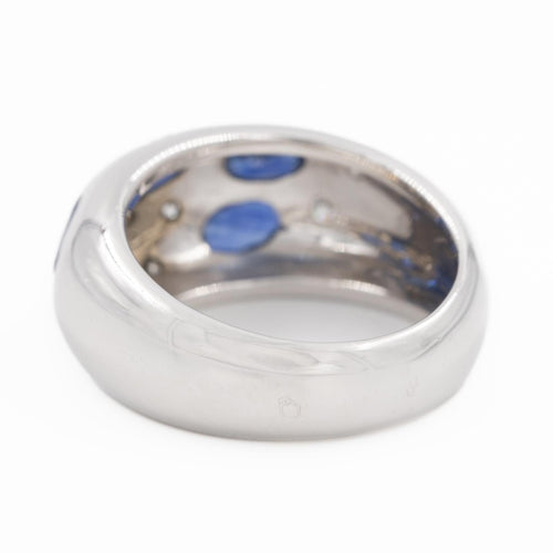 Bague 51 Bague Jonc Or blanc Saphir 58 Facettes 2282567CN