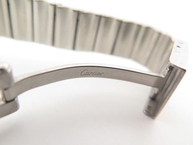 Montre vintage montre CARTIER santos octogonale 30 mm or & acier automatique 58 Facettes 253775