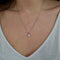 Collier Collier rond en Or blanc & diamants 58 Facettes