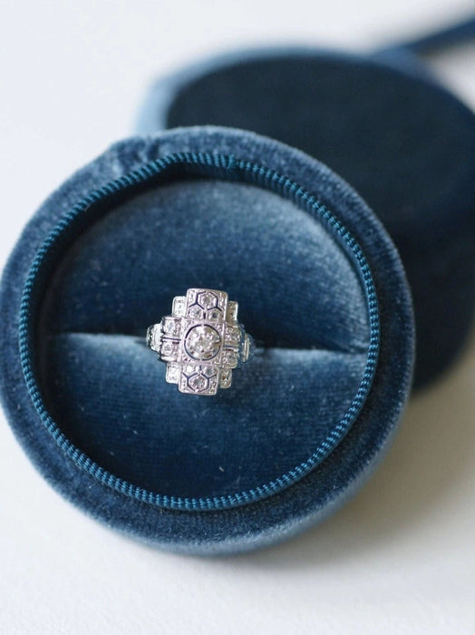 Bague de fiançailles Art Deco diamants 58 Facettes
