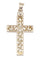 Pendentif CROIX ANCIENNE AJOURÉE 58 Facettes 066581