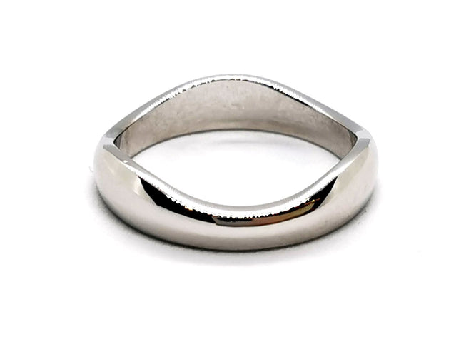 Bague 53 Bague Alliance Or blanc 58 Facettes 1136410CN