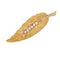 Broche Broche plume or jaune et perles de culture 58 Facettes CVBR32