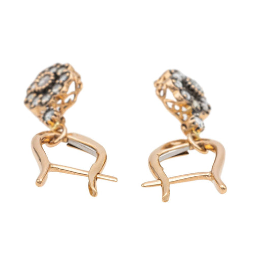 Boucles d'oreilles Boucles d'oreilles Pendantes Or rose Diamant 58 Facettes 2622577CN