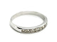 Bague 52 Bague Demi alliance Or blanc Diamant 58 Facettes 1589321CN
