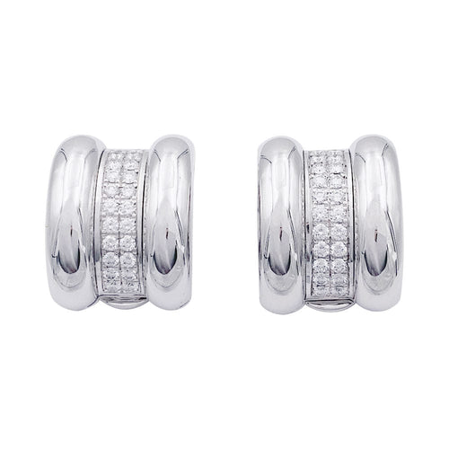 Boucles d'oreilles Boucles d'oreilles Chopard, "Strada", or blanc, diamants. 58 Facettes 33112