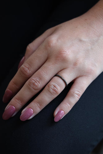 Bague 51 Etername Bague Pure Or noir Diamant 58 Facettes 578305CD