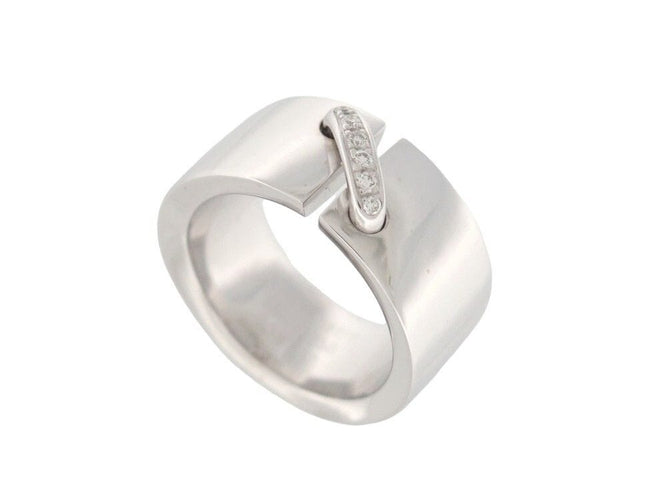 Bague 53 bague CHAUMET liens evidence gm t53 or blanc & diamants 58 Facettes 248600