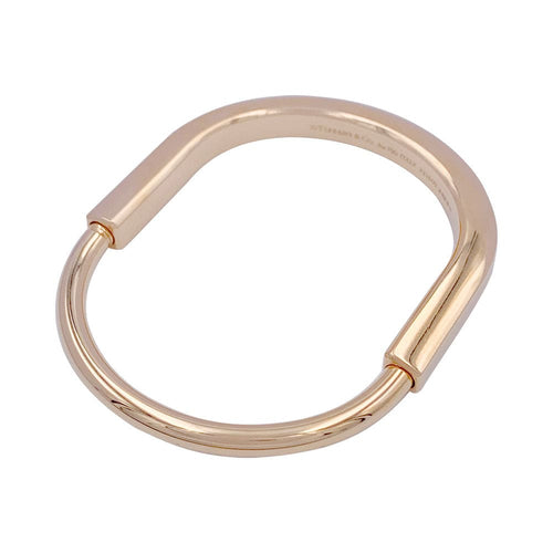 Bracelet Bracelet Tiffany & Co., "Tiffany Lock", or rose. 58 Facettes 32255