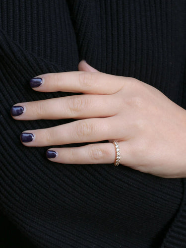 Bague 48.5 Demi-Alliance américaine diamants 0,72 ct 58 Facettes J100