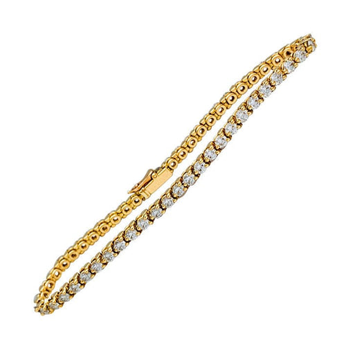 Bracelet Bracelet Cartier ligne en or jaune serti de diamants. 58 Facettes 31696