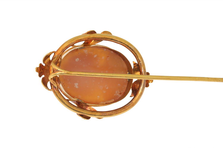 Broche Épingle à bâton camée victorienne - Élégance du 19ème siècle 58 Facettes 23317-0047